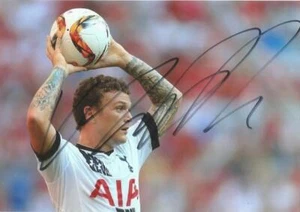 TOTTENHAM, NEWCASTLE & ENGLAND: KIERAN TRIPPIER SIGNED 6x4 ACTION PHOTO+COA - Picture 1 of 1
