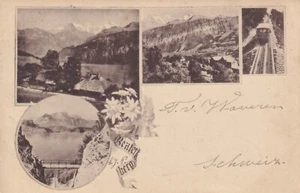 Beatenberg AK 1901 Litho Mehrbild Svizzera Suisse Schweiz 2504125 - Picture 1 of 2