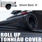 Fits 94-03 Chevy S10/S15 Sonoma/96-00 Hombre 6 Ft Bed Roll-Up Soft Tonneau Cover