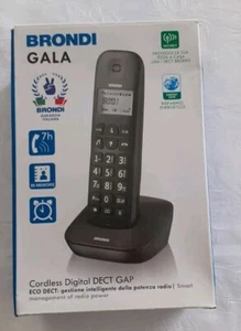Telefono Brondi Gala 1880 Cordless Nero Nuovo Mai Usato - Foto 1 di 8