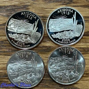 2008-PDSS Arizona State Quarters 4-Coin Set - Picture 1 of 2
