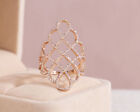 0.75 Ct Natural Diamond Anniversary Ring 14k Rose Gold Faint-Light Pink SI2-I1