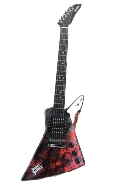 Paper Jamz Wow Wee Red And Black Toy Battery Electric Guitar Tested Works Great - Image 1 of 3