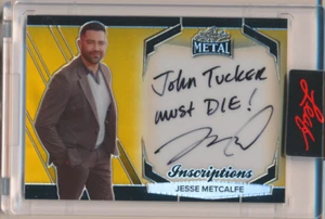 2024 Hoja Metal Jesse Metcalfe Inscripciones Oro Automático #45/100 - Imagen 1 de 2