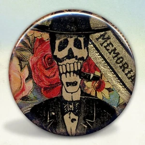 Posada Calavera Cigar Pocket Mirror - Picture 1 of 3