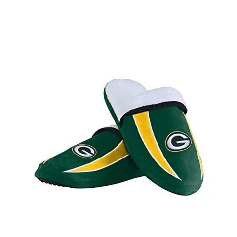 Green Bay Packers NFL Mens Sherpa Slide Slippers - XL Cover