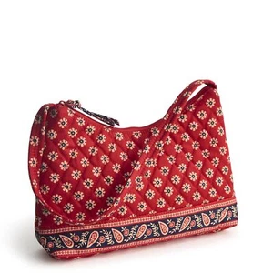 Vera Bradley Premium Cotton Post Shoulder Bag Americana Red - Picture 1 of 4