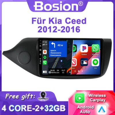 DAB+2GB+32GB ANDROID 14 AUTORADIO CARPLAY BT NAVI KAM FÜR KIA CEE'D JD 2012-2017 - Bild 1 von 4
