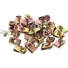 30pcs M6 U -Style Clip-On Nut Metal U-Type Clip with Thread  Motorcycle