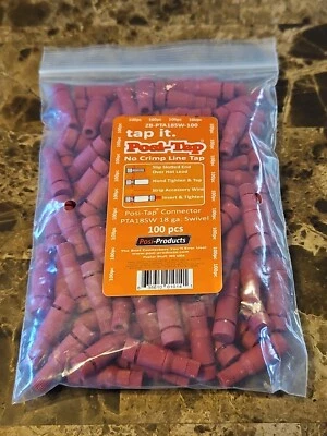 POSI-TAP 100 pc PTA18SW 18 Gage- RED - Image 1 of 4