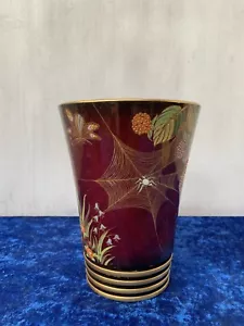 Jarrón CARLTONWARE Lustre Rouge Royale 'Spider Web', - Imagen 1 de 6