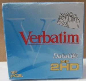 VERBATIM DATALIFE HIGH DENSITY 3.5" DOUBLE SIDED MF2-HD 10 DISKS. NEW, SEALED. - Picture 1 of 6