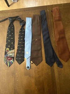 McDonald’s vintage vintage necktie lot Of 6 - Picture 1 of 7