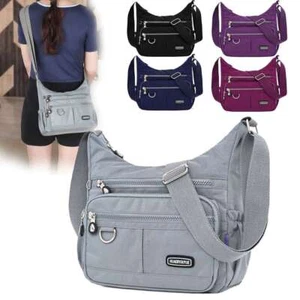 Waterproof Messenger Cross Body Ladies Handbag Shoulder Bag Womens Large Purse - Picture 1 of 17