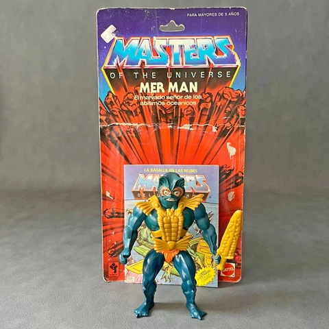 VINTAGE MOTU MERMAN ROTOPLAST VENEZUELA MADE ORIGINAL CARDBACK MINI COMIC HE MAN Cover