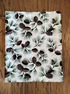 Jo-Ann Fabrics Glitter Pine Holiday Fabric Cotton Christmas 44x70 David Textiles - Picture 1 of 6