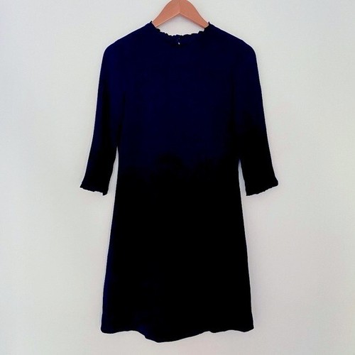 Mini abito donna KATE SPADE nero con orlo e volant taglia 0