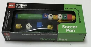 2001 Lego Writing System Soccer Pen Connect & Build #1522 Includes Case - Picture 1 of 2
