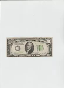 1934 $10 TEN DOLLARS FRN FEDERAL RESERVE NOTE St.Louis,Missouri - Picture 1 of 5