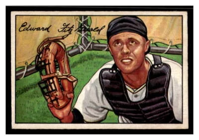 1952 Bowman Baseball #180 Ed Fitz Gerald      127E - Image 1 of 2