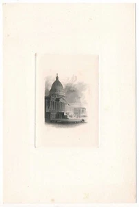 American Bank Note Co Intaglio Vignette die proof. US Capital. 1880 - Picture 1 of 5