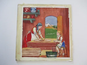 NINO MACNIGHT ORIGINAL PAINTING ANTIQUE BOOK ILLUSTRATION VINTAGE LISTED ARTIST - Picture 1 of 6