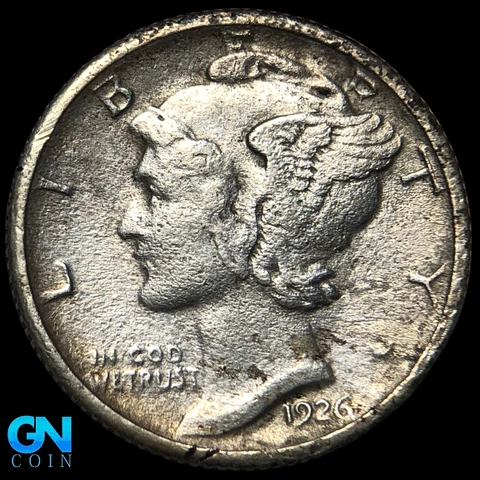1926 S Mercury Dime  #K9561 Cover