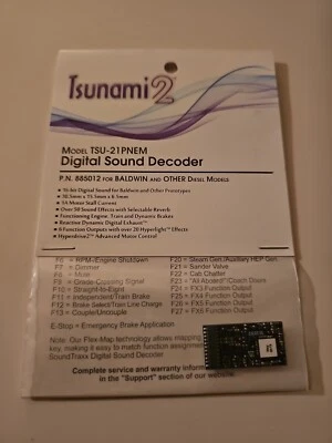 SoundTraxx Tsunami 2 TSU-21 PNEM #885012 Baldwin & Other Diesel Models DCC/Sound - Image 1 of 2