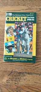 CHANNEL NINE 9/ BENSEN & HEDGES CRICKET PROGRAM -  AUSTRALIAN TOUR GUIDE 1980-81 - Picture 1 of 2