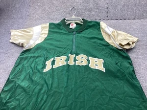 Rawlings 1/4 zip pullover Mens Large Basketball Warm Up Green Irish Vintage - Picture 1 of 9