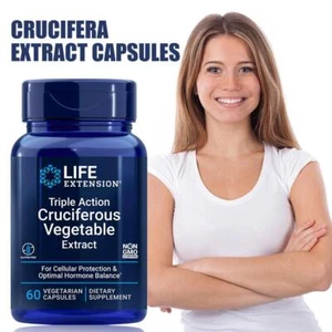 Triple Action Cruciferous Vegetable Life Extension DIM 14mg/Sulphoraphane N U1L5 - Picture 1 of 8