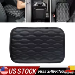 Universal Leather Car Center Console Armrest Pad Car Seat Box Cover Protector US - Picture 1 of 11