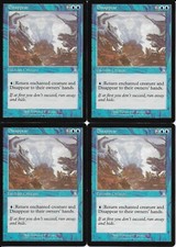 MTG: DISAPPEAR Urza's Destiny UNCOMMON; played, Excellent condition x4