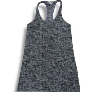 Ivivva by Lululemon Athletic Tank Top Heather Gray Purple Workout Activewear 8 - Picture 1 of 7