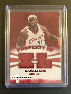 🔥LeBron James 2007-08 Hot Prospects Property of Cavs XL Red Hot GU Jersey /25🔥