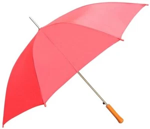 CKB Products Wholesale Rain Umbrella - Red - 48" Across - Rip-Resistant Polyeste - Picture 1 of 4