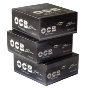 OCB Slim King Size Premium Rolling Papers Pack of 150 Booklets - 3 Full Box / FS