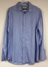 Thomas Pink Shirtmaker Man's Shirt Long Sleeve Size 17.5 - 35.5, 40-90 cm Blue