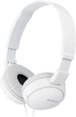 Sony ZX Series Wired On-Ear Headphones, White MDR-ZX110 - Image 1 of 4