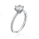 3/4 Carat Wedding Round Cut Diamond Engagement Ring H/VS2 950 Platinum