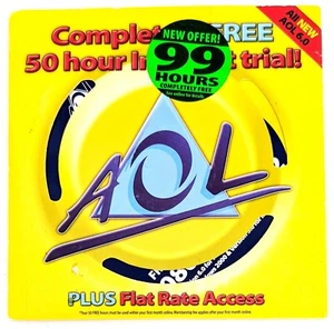 "BLUE & YELLOW" America Online Collectible / Install Disc, Vintage AOL CD v6.0! - Picture 1 of 3