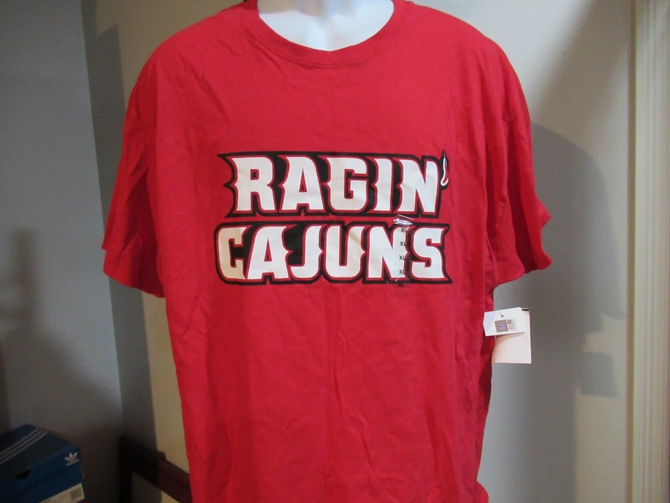 ULL Louisiana Lafayette Ragin Cajuns shirt Men's Large new with tags Free Ship - Image 1 of 1