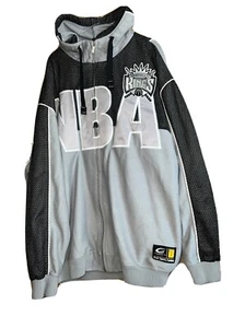 Vtg NBA Sacramento Kings G-111 Sports Carl Banks Bigman Full Zip Hoodie Size XL - Picture 1 of 9