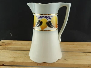 ANTICA CARAFFA BROCCA CERAMICA MAIOLICA HAMAGE MOULIN DE LOUPS CITRON LIMONI - Imagen 1 de 6