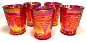 Lote de 5 vasos de uva y cable vintage de carnaval Joe St. Clair juego de caléndula - Imagen 1 de 19