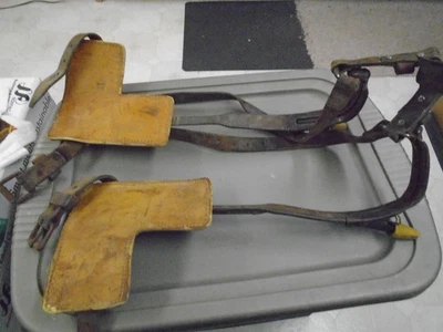 BROOKS LINEMAN PICOS ÁRBOL POSTE ESCALADA GAFFS MELLING FORGING CO. LANSING MICH Foto 1 de 4