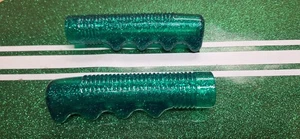 Green Glitter 7/8" Muscle Bike Banana Seat Bicycle GRIPS fit Hunt Wilde - Picture 1 of 2