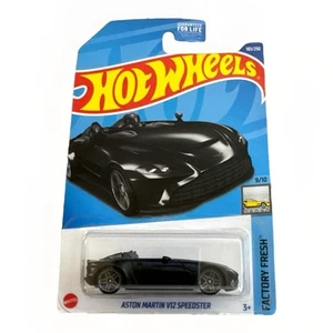 Scheda Hot Wheels 2023 Aston Martin V12 Speedster 9/10 183/250 nera fresca di fabbrica - Foto 1 di 3