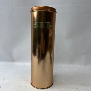 Cheinco Housewares Copper Colored Pasta Noodle Tin Canister Vintage Made In USA - Picture 1 of 10