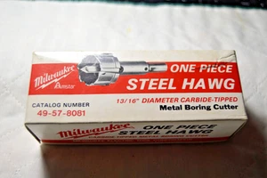 Nuevo en caja - Milwaukee 49-57-8081 13/16 ". Cortador Hawg de acero con punta de carburo de una pieza - Imagen 1 de 2